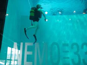 Nemo 33 dive site in Brussels